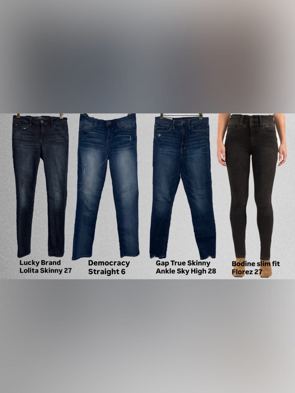 Designer Jeans Lot 
Skinny & Straight in blue & black